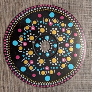 Mandala painted on CD
